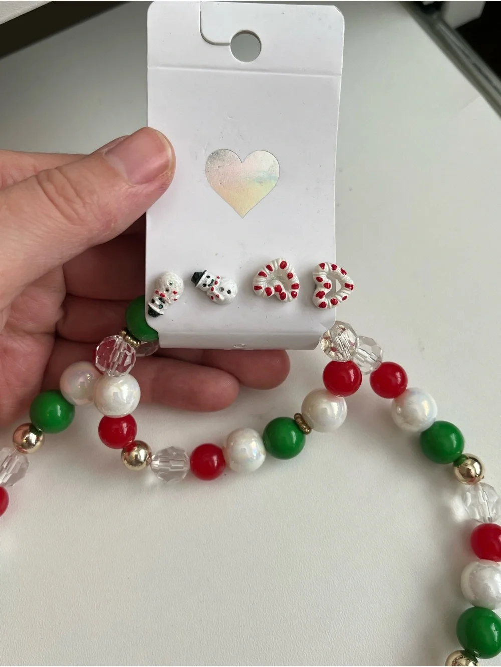 The Children's Place Girls Christmas Set Necklace Bracelet 4 Pack- Multi NWT